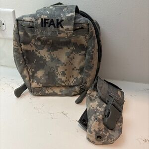 ISO Tech Drop Leg IFAK Medical Pouch ACU First-Aid Kit, Us Military Molle Ii Arm